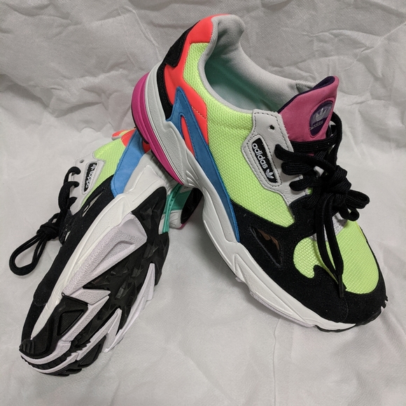 adidas falcon neon